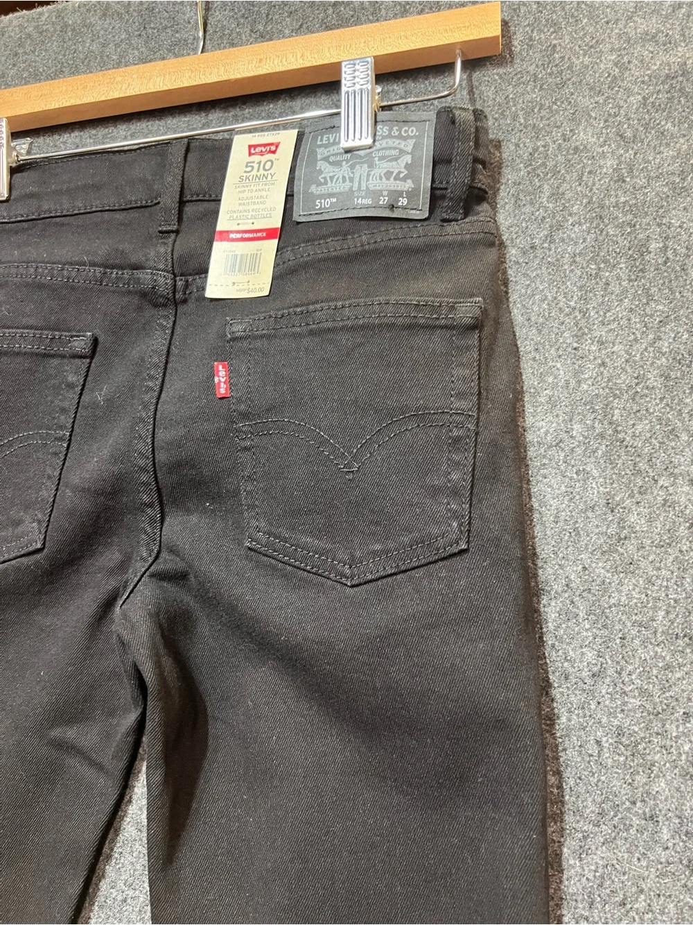 Levi's 510 Skinny jeans -Size Boys 14 Reg 27x29